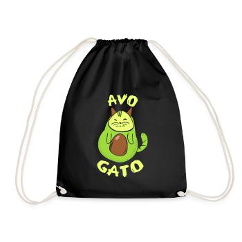 cadeau de chats mignons - Sac de sport léger - noir - Devant
