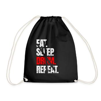 Drums - Drawstring Bag - black - Front