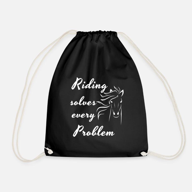cheval - Sac de sport léger - noir