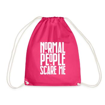 Normal People Scare Me - Sac de sport léger - fuchsia - Devant