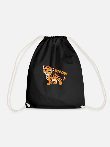 Süsser Tiger - Turnbeutel - Schwarz