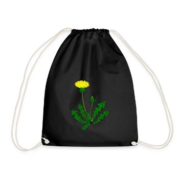 Pissenlit pissenlit - Sac de sport léger - noir - Devant
