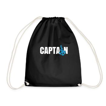 Captain - Drawstring Bag - black - Front