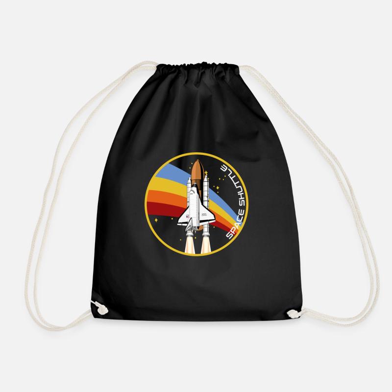Space Shuttle Start Rakete - Turnbeutel - Schwarz
