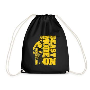 Wrestling Funny Quotes Cadeau de lutteur - Sac de sport léger - noir - Devant