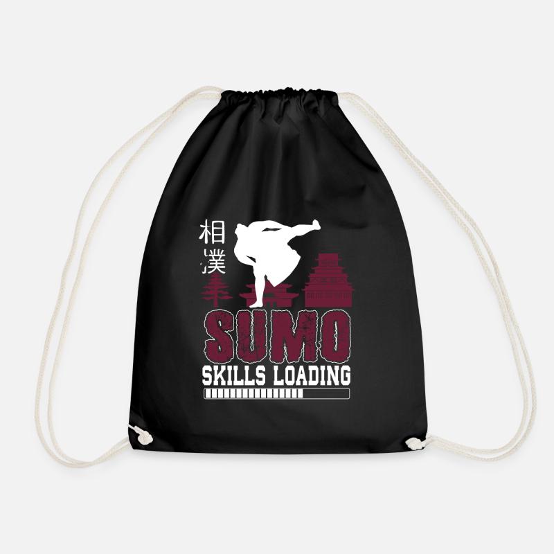 Sumo Skills Loading Japanes Wrestler Gift - Turnbeutel - Schwarz