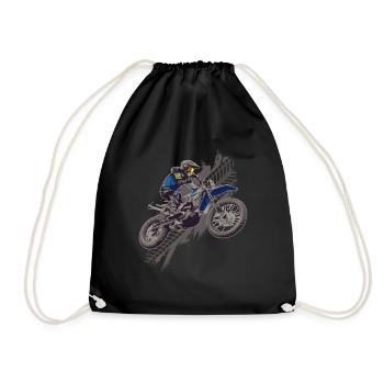 Motocross Dirt Bike motard hors route - Sac de sport léger - noir - Devant