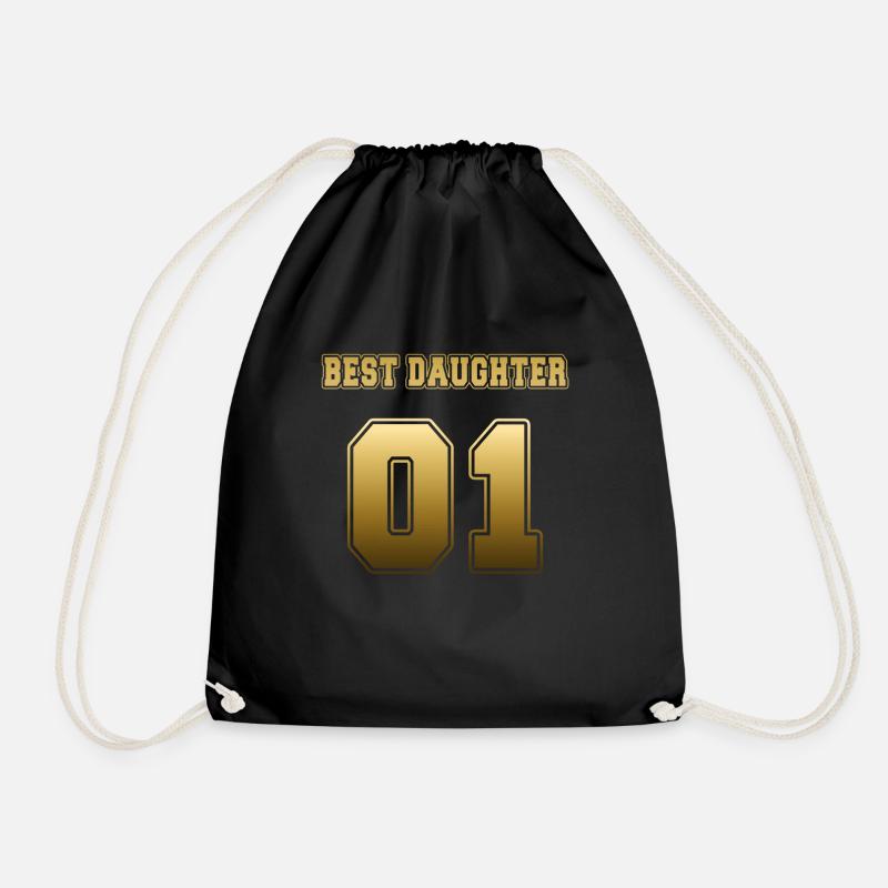Best Daughter 01 - Drawstring Bag - black