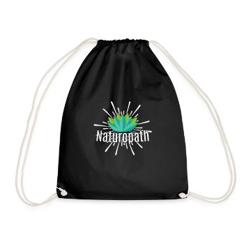Naturopathy & Naturopath Gift Idea - Drawstring Bag - black - Front