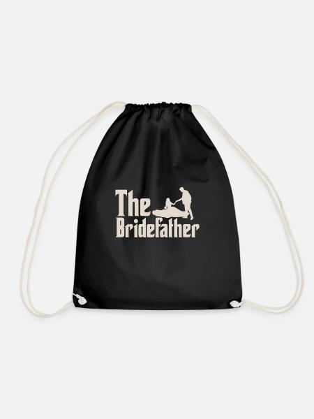 Brautvater T-Shirt & Geschenkidee Hochzeit - Turnbeutel - Schwarz