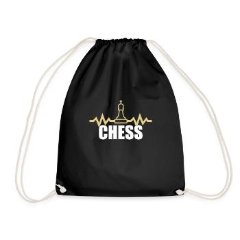 Chess - Drawstring Bag - black - Front