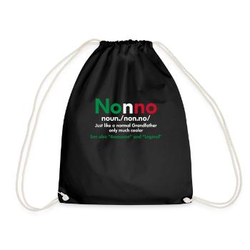 Cadeau légende grand-père grand-père Italie Nonno - Sac de sport léger - noir - Devant