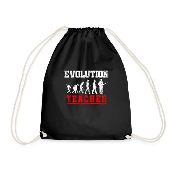 Evolution de l'enseignant - Sac de sport léger - noir - Devant