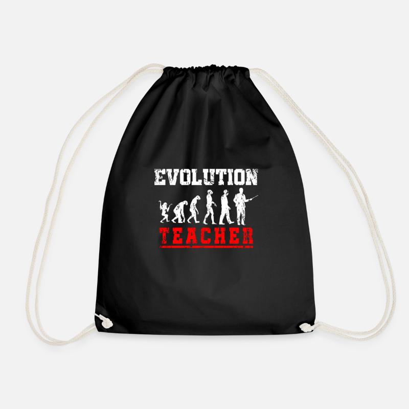 Lehrer Evolution - Turnbeutel - Schwarz