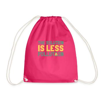 Changement climatique La solution activiste est moins de CO2 - Sac de sport léger - fuchsia - Devant