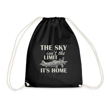 Pilot - Drawstring Bag - black - Front