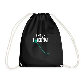 Physics - Drawstring Bag - black - Front