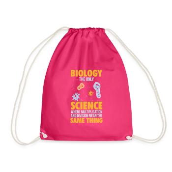 Biologie Citation Mathématique Multiplication Division - Sac de sport léger - fuchsia - Devant