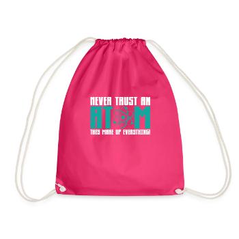 Physique Physique Univers Atom Drôle Cadeau - Sac de sport léger - fuchsia - Devant