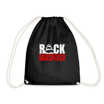 Geology Shirt & Geologists Hobby Gift - Drawstring Bag - black - Front