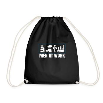 Power plant employee - Drawstring Bag - black - Front