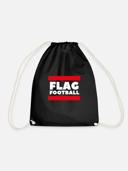 Flag Football - Turnbeutel - Schwarz
