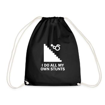 Chemise en fauteuil roulant - Sac de sport léger - noir - Devant