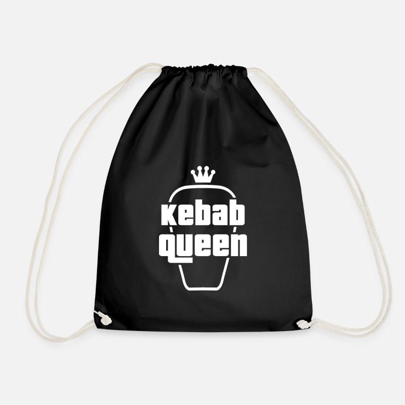 Kebab Queen - Drawstring Bag - black