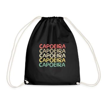 Capoeira - Drawstring Bag - black - Front