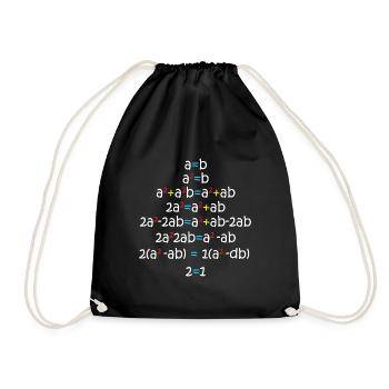 a = b formule d'équation mathématique mathématique algèbre - Sac de sport léger - noir - Devant