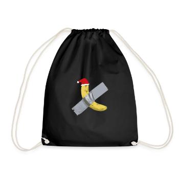 Banana Tape Christmas - Drawstring Bag - black - Front
