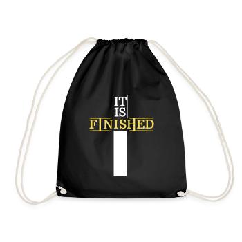 It is finished - Turnbeutel - Schwarz - Vorne