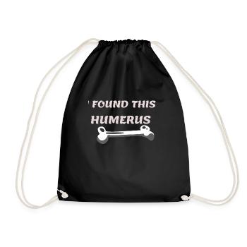 Trouvé cette idée cadeau humérus cool - Sac de sport léger - noir - Devant