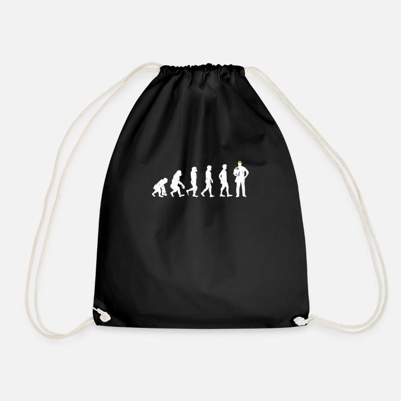 Elektriker Evolution Geschenk - Turnbeutel - Schwarz