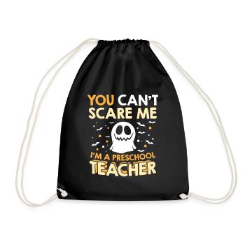 Halloween ne peut pas me faire peur, je suis un enseignant préscolaire - Sac de sport léger - noir - Devant