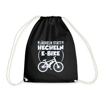 E-Bike - Turnbeutel - Schwarz - Vorne