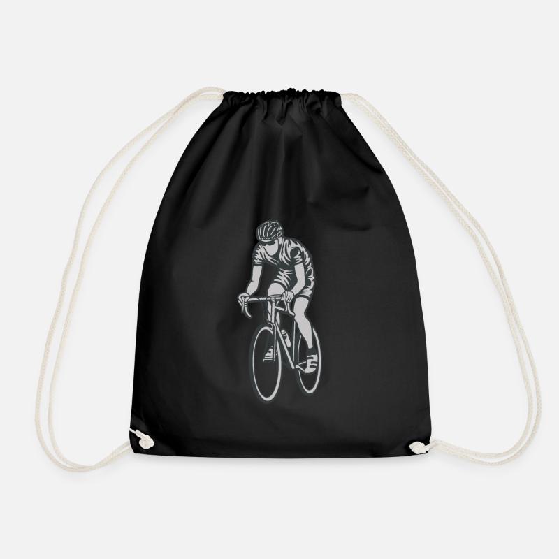 Radfahrer Bicycle Rennrad - Turnbeutel - Schwarz