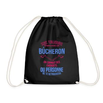 Bûcheron Shirt • la hache • Veste Bucheron - Sac de sport léger - noir - Devant