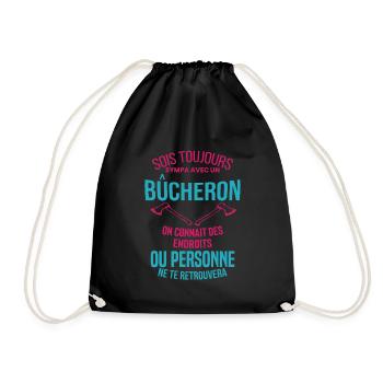 Bucheron Shirt • la hache • Veste Bucheron - Sac de sport léger - noir - Devant