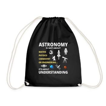 Astronomie - Sac de sport léger - noir - Devant