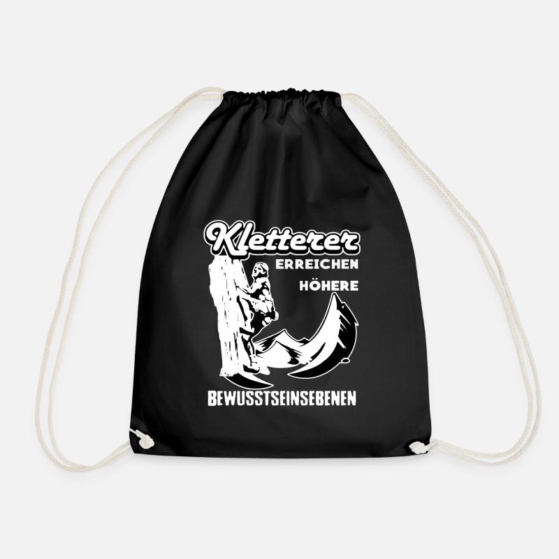 Kletterer Klettern Kletter Sprüche Kletterer - Turnbeutel - Schwarz