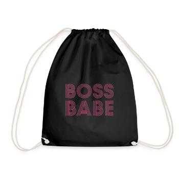Boss Babe - Turnbeutel - Schwarz - Vorne