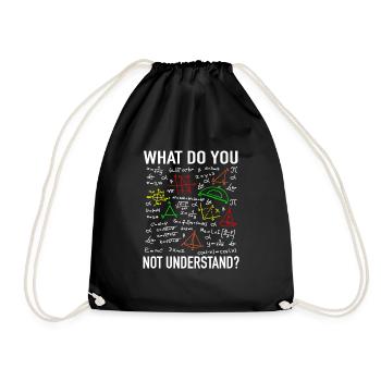 Enseignement des mathématiques professeur de mathématiques physicien étudiant professeur - Sac de sport léger - noir - Devant
