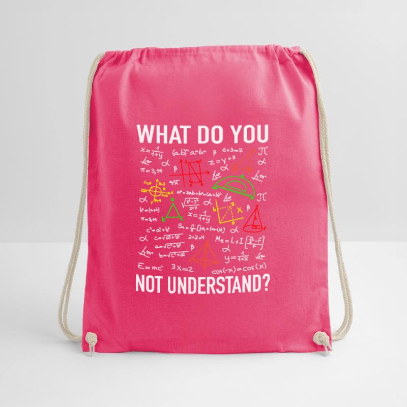 Math teaching math teacher physicist student professor Drawstring Bag