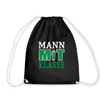 Lehrer Mann Mit Klasse Pädagoge Klassenlehrer - Turnbeutel - Schwarz - Vorne