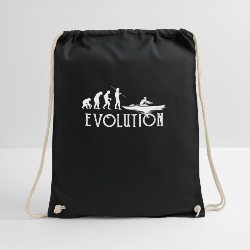 Rudern Evolution Geschenk Ruderer Mann Turnbeutel