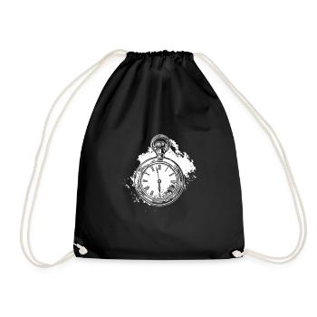 Watches gift pocket watches watch collector - Drawstring Bag - black - Front