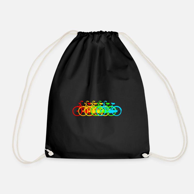 bicycle - Drawstring Bag - black
