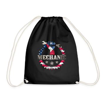 Mécanicien USA - Sac de sport léger - noir - Devant