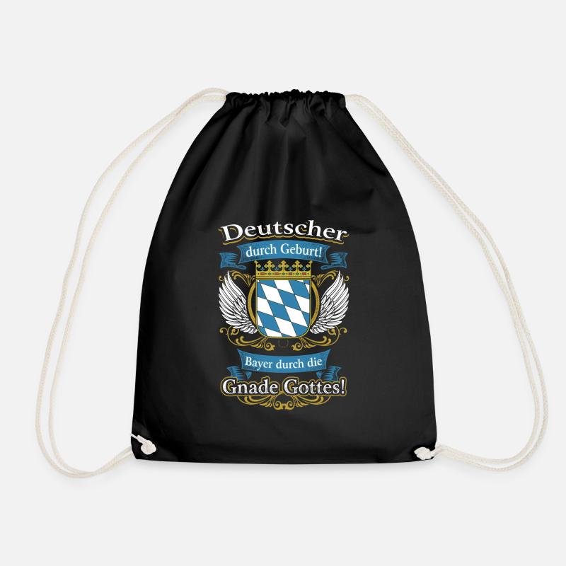 Stolzer Bayer durch die Gnade Gottes - Turnbeutel - Schwarz
